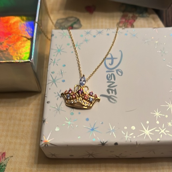 Disney 18k over sterling w diamonique stones 18 inch in length - Picture 5 of 5